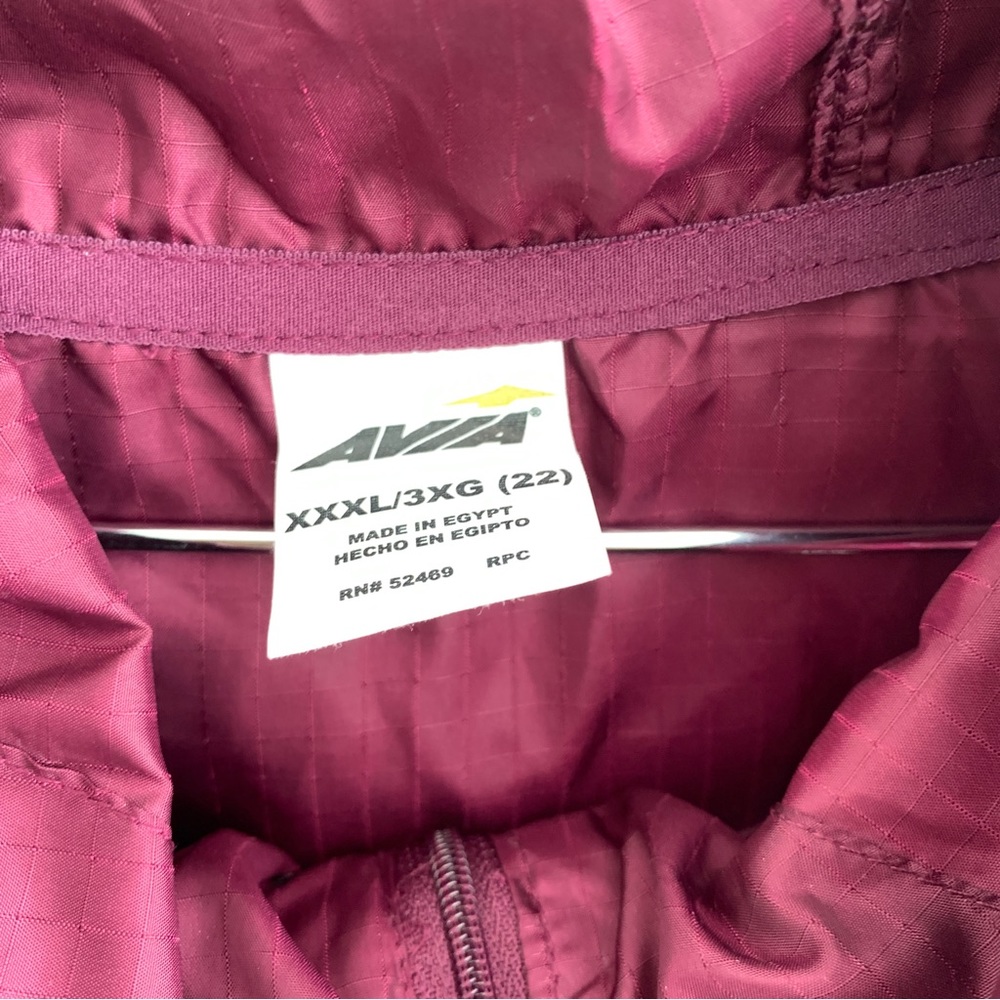 AVIA windbreaker pomcho style outerwear jacket magenta XXXL one size - Picture 6 of 7